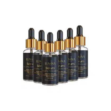 Imagem do produto Kit 6 Sérum Noturno Renovador Ácido Hialurônico 30ml Ilumina Care