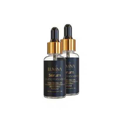 Imagem do produto Kit 2 Sérum Noturno Renovador Ácido Hialurônico 30ml Ilumina Care