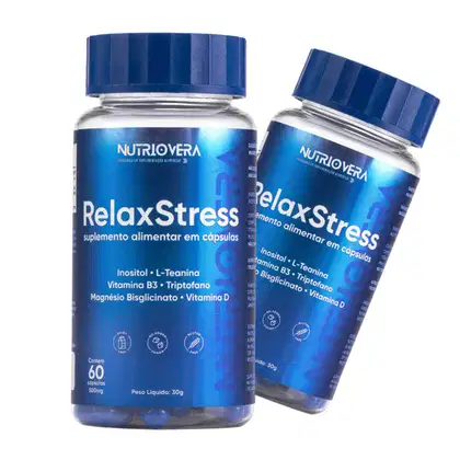 Imagem do produto Kit 2 RelaxStress Suplemento Regulador de Humor Ansiedade e Sono