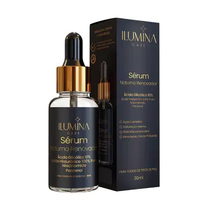 Imagem do produto Sérum Noturno Renovador Ácido Hialurônico 30ml Ilumina Care