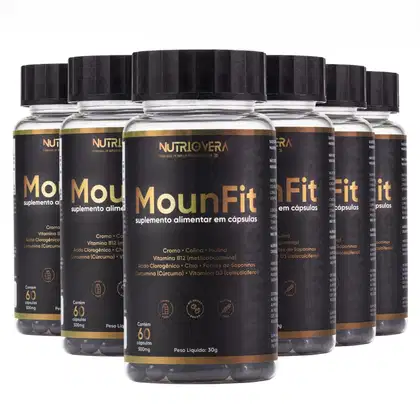 Imagem do produto Kit 6 MounFit Suporte ao Metabolismo e Controle de Peso Rotina Saudável, Energia e Bem-Estar