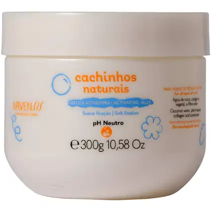 Imagem do produto Gelatina Ativadora Cachinhos Naturais Arvensis Linha Infantil Hipoalergenico Definição Capilar 300g