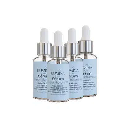 Imagem do produto Kit 4 Sérum Super Hidratante Anti Envelhecimento 30ml Ilumina Care