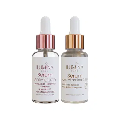 Imagem do produto Kit Sérum Anti-Idade + Sérum Noturno Renovador 30ml Ilumina Care