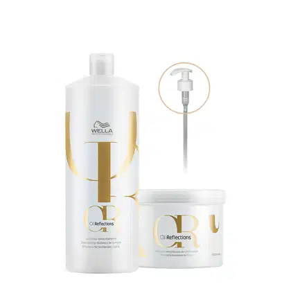 Imagem do produto Kit Wella Professionals Oil Reflections Shampoo Máscara Válvula (3 produtos)