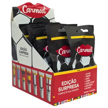 Imagem do produto Carmed Cimed Kit 14 Hidratante Labial Incolor Seleções Copa do Mundo Edição Surpresa 