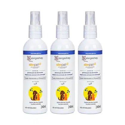 Imagem do produto Kit Alerpet - Fluido Hidratante para Pet 240ml 3 Unidades