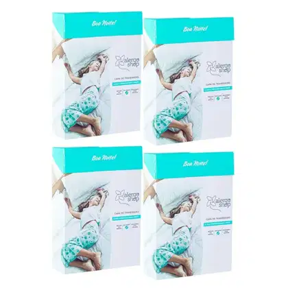 Imagem do produto Kit Slim Tex - Capa para Travesseiro Antiácaro Padrão 50x70 4 Unidades