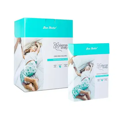Imagem do produto Kit Super Soft Bebê - Capa Antiácaro para Berço e Travesseiro Bebê Berço Americano