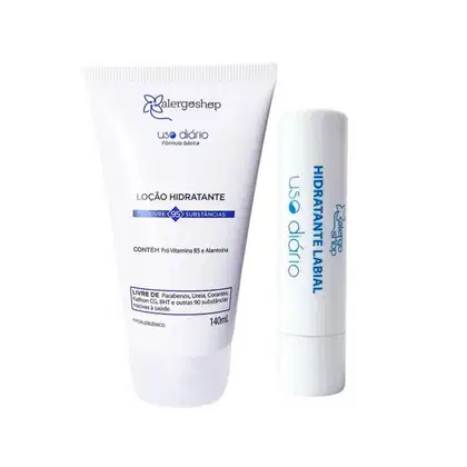Imagem do produto Kit Uso Diário - Loção Corporal e Hidratante Labial 2 itens