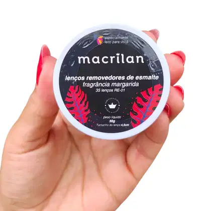 Imagem do produto Lenços Removedores de esmalte Macrilan 35 lenços Aroma:Margarida