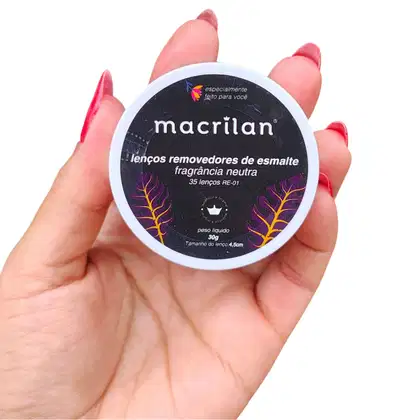 Imagem do produto Lenços Removedores de esmalte Macrilan 35 lenços Aroma:Neutra