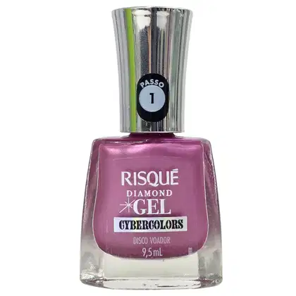 Imagem do produto Risque Diamond Gel Esmalte Cybercolors Disco Voador 9,5ml