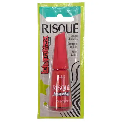 Imagem do produto Risque Lollapaloza Brasil Esmalte Metálico Pôr do Show Blister 8ml