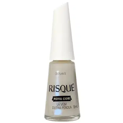 Imagem do produto Risque Cintilante Esmalte Lá Vem Outra Perola 8ml