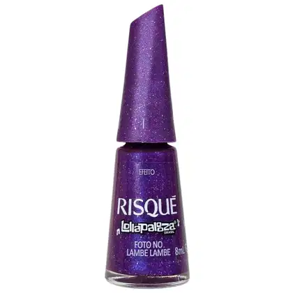 Imagem do produto Risque Lollapaloza Brasil Esmalte Efeito Foto No Lambe Lambe 8ml