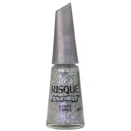 Imagem do produto Risque Lollapaloza Brasil Esmalte Glitter A Grade é Minha 8ml