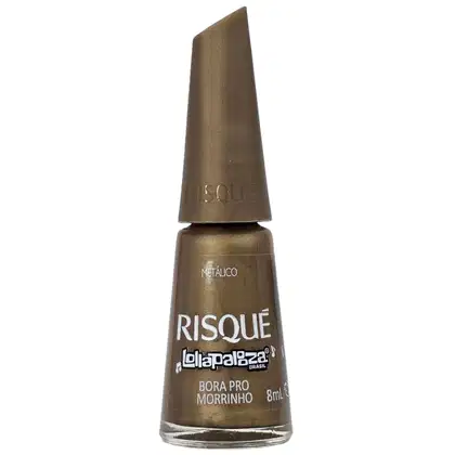 Imagem do produto Risque Lollapaloza Brasil Esmalte Metálico Bora Pro Morrinho 8ml