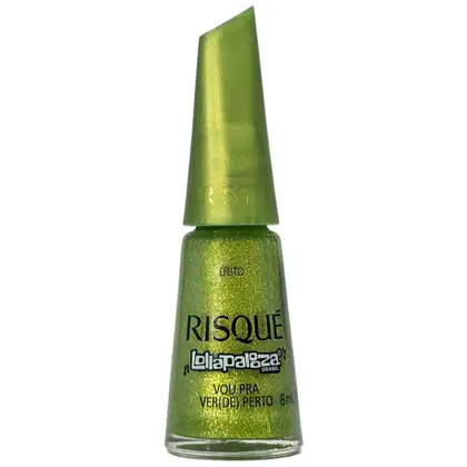 Imagem do produto Risque Lollapaloza Brasil Esmalte Efeito Vou Pra Ver(de) Perto 8ml