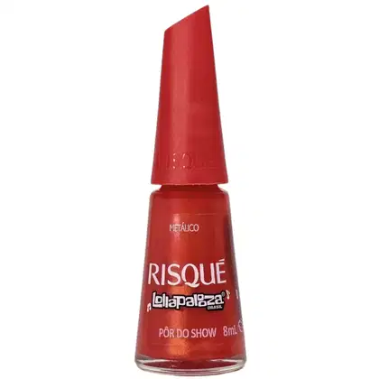 Imagem do produto Risque Lollapaloza Brasil Esmalte Metálico Pôr do Show 8ml