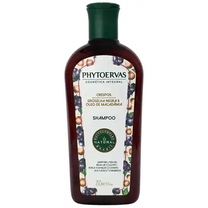 Imagem do produto Phytoervas Crespos Groselha Shampoo Negra & Óleo de Macadâmia 250ml