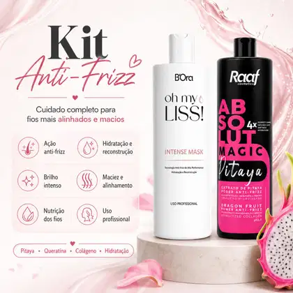 Imagem do produto Kit Máscara Progressiva Pitaya Raaf + Oh My Liss B'Ora 1L