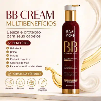 Imagem do produto Leave-in BB Cream Multibenefícios 10 em 1 Raaf Cosmetics - 300ml
