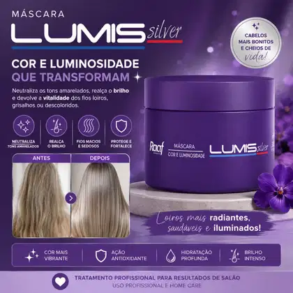 Imagem do produto Máscara Matizadora Lumis Silver Raaf - 300g