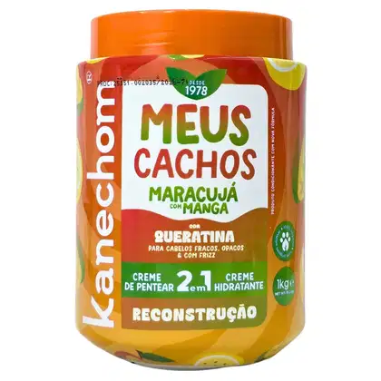 Imagem do produto Kanechom Meus Cachos Tratamento 2 em 1 Reconstrução Maracujá e Manga Vegano 1kg
