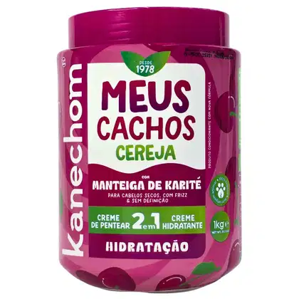 Imagem do produto Kanechom Meus Cachos Tratamento 2 em 1 Hidratação Cereja Vegano 1kg