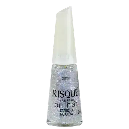 Imagem do produto Risqué Livre Para Brilhar Capricha no Glow - Esmalte Glitter 8ml