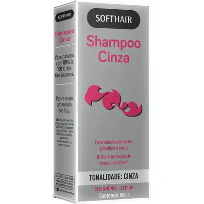 Imagem do produto Soft Hair Cinza - Shampoo Desamarelador 60ml