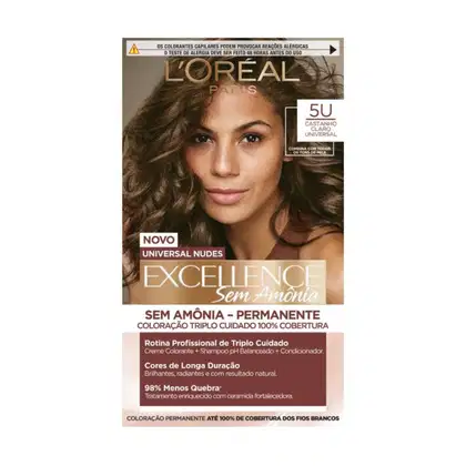 Imagem do produto Coloração Imédia Sem Amônia Excellence Universal Nudes Shade Castanho Claro 5U