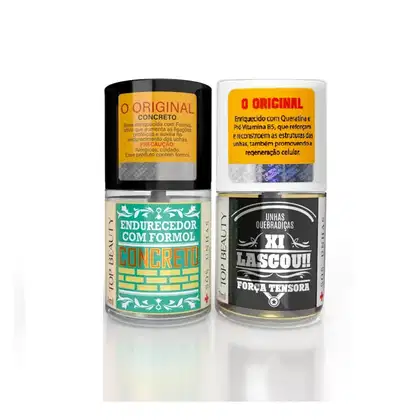 Imagem do produto Kit 2 Base de Unha Concreto Endurecedor + Xi Lascou Fortificante 7ml 