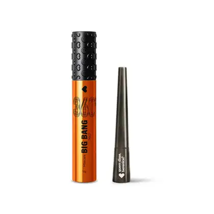Imagem do produto Combo Make dos Olhos: Máscara de Cílios Big Bang 360 + Delineador Líquido
