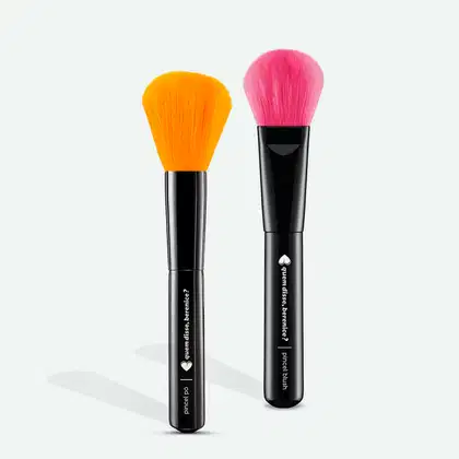 Imagem do produto Combo Quem Disse Berenice:  Pincel para Blush + Pincel Para Pó