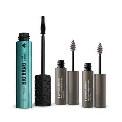 Imagem do produto Combo Máscara de Cílios 10g + Máscara Para Sombrancelhas Escurete 3,5g + Máscara Para Sombrancelhas Clarete 3,5g
