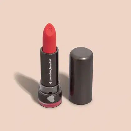 Imagem do produto Batom Mate Vermelho Vermelaranja Alta Pigmentação 3,8g