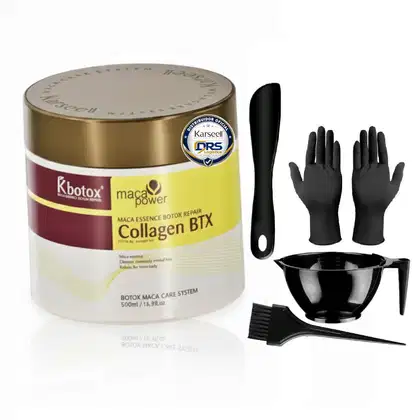 Imagem do produto KBotox Collagen BTX Capilar Karseell 500g Maca Power + Kit Aplicação - Liso Espelhado