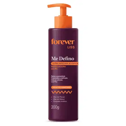 Imagem do produto Máscara Acidificante Forever Liss Me Defino 200ml Low Poo
