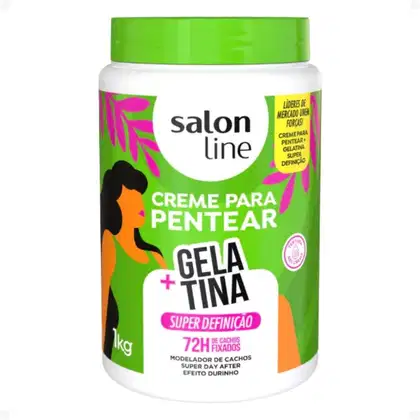 Imagem do produto Creme Para Pentear Salon Line + Gelatina Super Definição 1kg