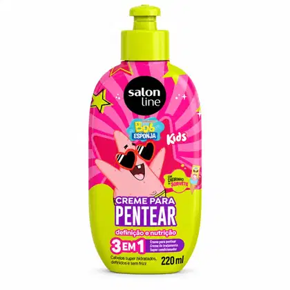 Imagem do produto Creme Para Pentear 3 Em 1 Salon Line Kids Bob Esponja Patrick 220ml