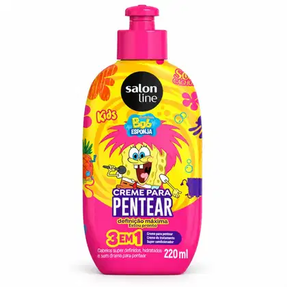 Imagem do produto Creme Para Pentear 3 Em 1 Salon Line Kids Bob Esponja Sos Cachos Definição Máxima 220ml