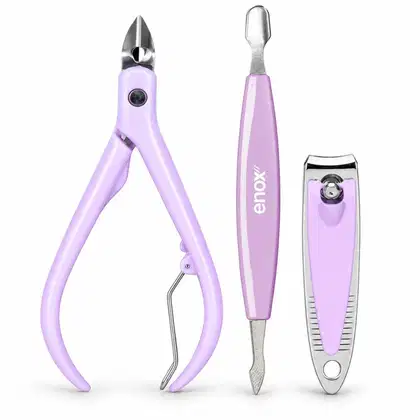 Imagem do produto Conjunto De Manicure Enox Aço Inoxidável Alicate, Espátula e Cortador Cód.: 2475