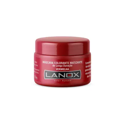 Imagem do produto Máscara Colorante Vermelha Color System Lanox - 250g