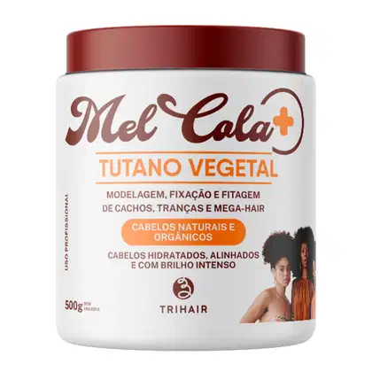 Imagem do produto Mel Cola Tutano Vegetal Trihair 500g — Gel Modelador Vegano para Cachos