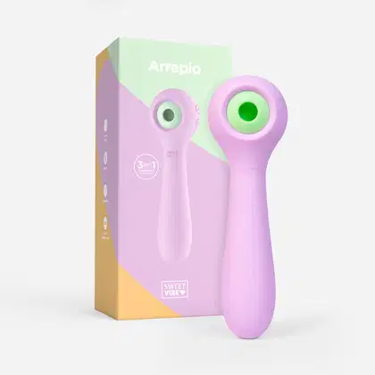 Imagem do produto Vibrador Tripla Estimulação Recarregável Sweet Vibe Arrepio - Lilás