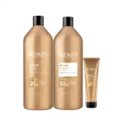 Imagem do produto Kit Redken All Soft - Shampoo 1L , Condicionador 1L e Máscara 250ml