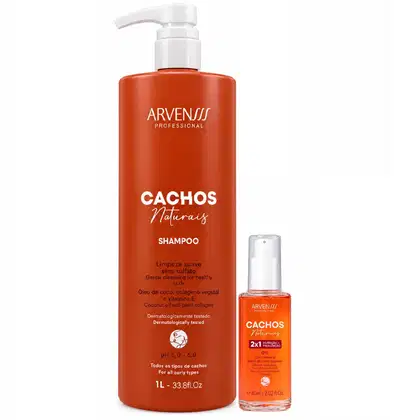 Imagem do produto Kit Arvensis Cachos Naturais - Shampoo 1L + Óleo 2x1 60ml