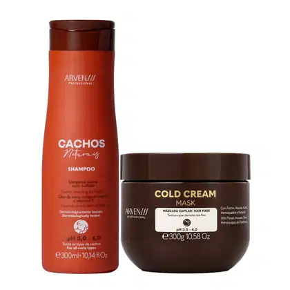 Imagem do produto Kit Arvensis Cachos Naturais - Shampoo 300ml + Máscara Cold 300g